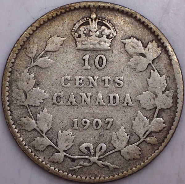 CANADA - 10 Cents 1907 - Argent - G-6