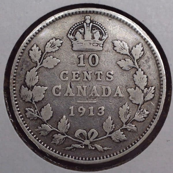 CANADA - 10 Cents 1913 - Argent - VG+