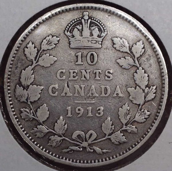 CANADA - 10 Cents 1913 - Argent - VG+