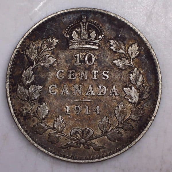 CANADA - 10 Cents 1914 - Argent - F-15