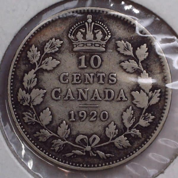 CANADA - 10 Cents 1920 - Argent - F-12