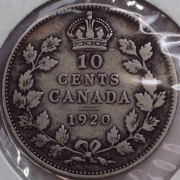 CANADA - 10 Cents 1920 - Argent - F-12