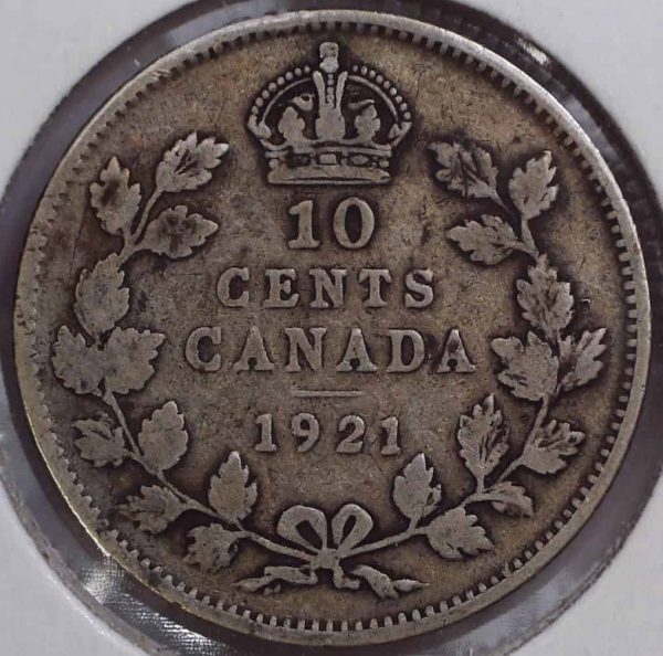 CANADA - 10 Cents 1921 - Argent - G-6