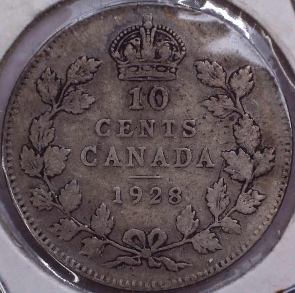 CANADA - 10 Cents 1928 - Argent - VG