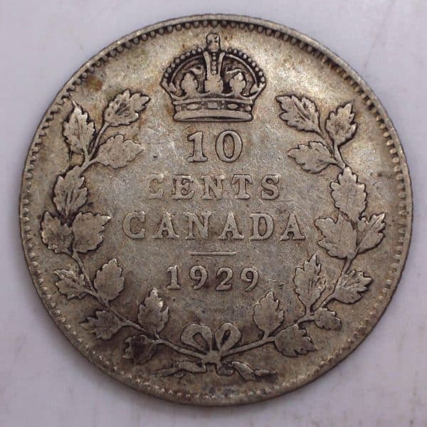 CANADA - 10 Cents 1929 - Argent - VG+