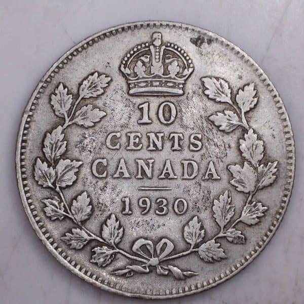 CANADA - 10 Cents 1930 - Argent - VF-20