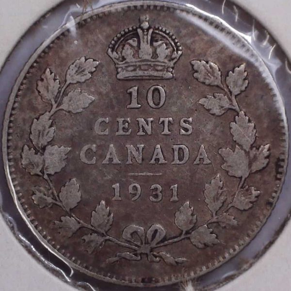 CANADA - 10 Cents 1931 - Argent - VG-8