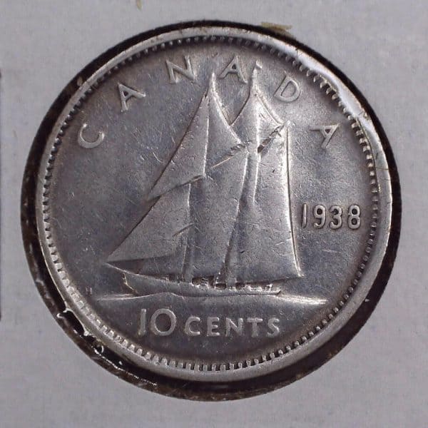 Canada - 10 Cents 1938 - Argent - VG-8