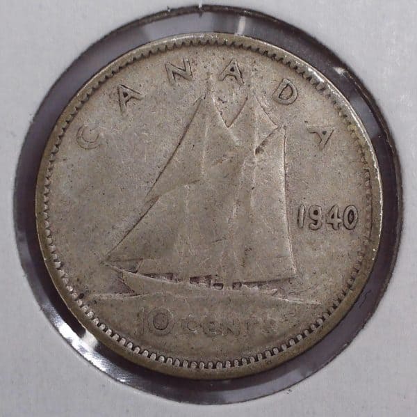 Canada - 10 Cents 1940 - Argent - Circulé