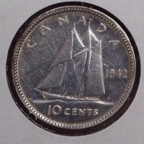 Canada - 10 Cents 1942 - Argent - Circulé