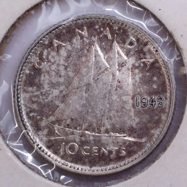 Canada - 10 Cents 1943 - Argent - EF