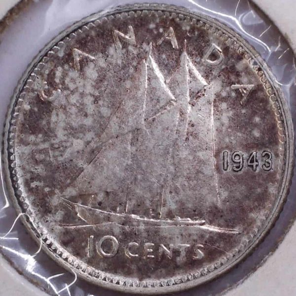 Canada - 10 Cents 1943 - Argent - EF