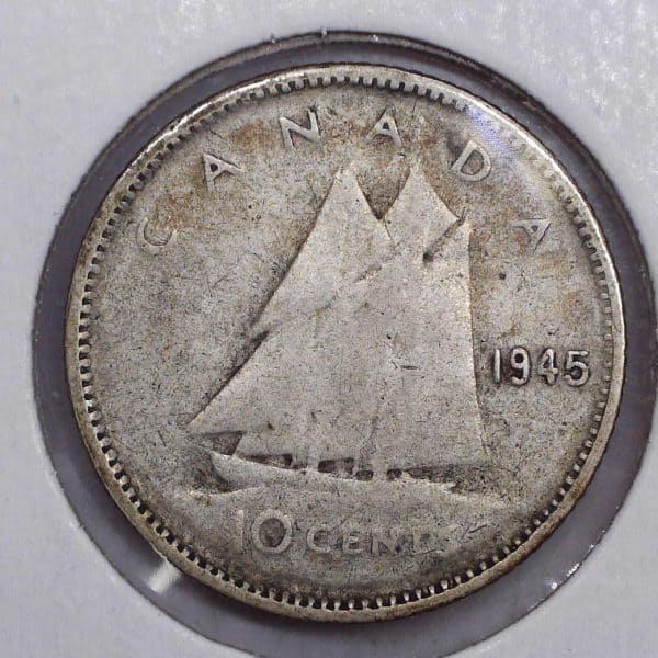 Canada - 10 Cents 1945 - Argent - Circulé