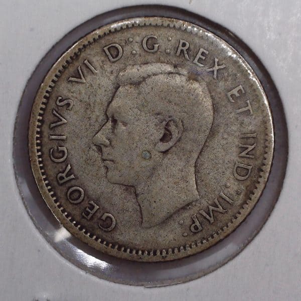 Canada - 10 Cents 1945 - Argent - Circulé