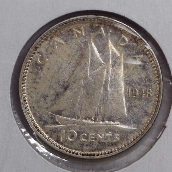 Canada - 10 Cents 1948 - Argent - EF-40