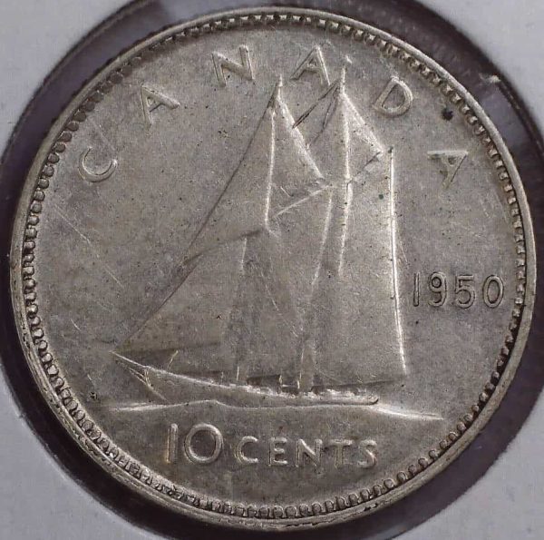 Canada - 10 Cents 1950 - Argent - VF-20
