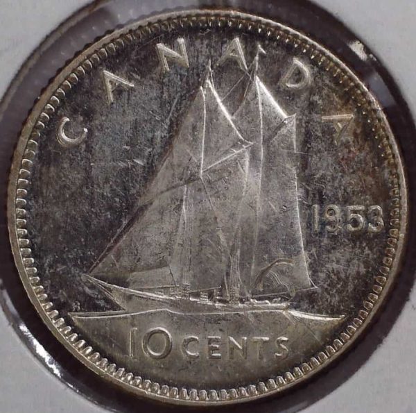 Canada - 10 Cents 1953 SF - B.UNC