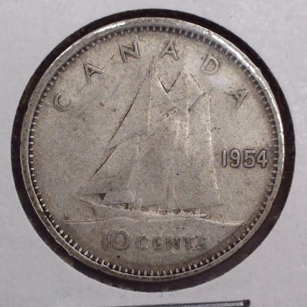 Canada - 10 Cents 1954 - Circulé