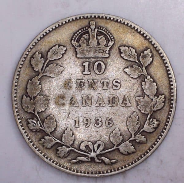 Canada - 10 Cents 1936 - Bar - G-6