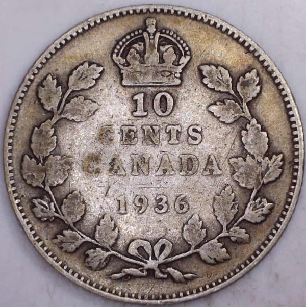 Canada - 10 Cents 1936 - Bar - G-6