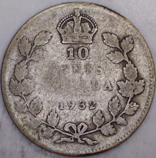 CANADA - 10 Cents 1932 - Argent - G-6