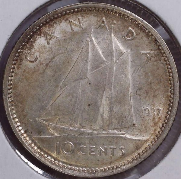 Canada - 10 Cents 1937 - Argent - AU-50