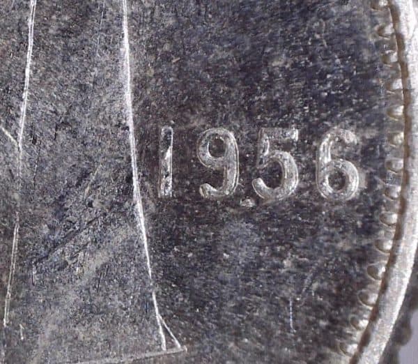 Canada - 10 Cents 1956 Dot - B.Unc