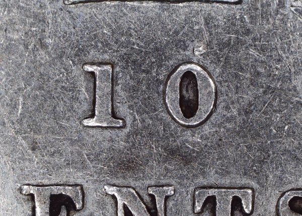 CANADA - 10 Cents 1858 - Dot over 0 - VF-30