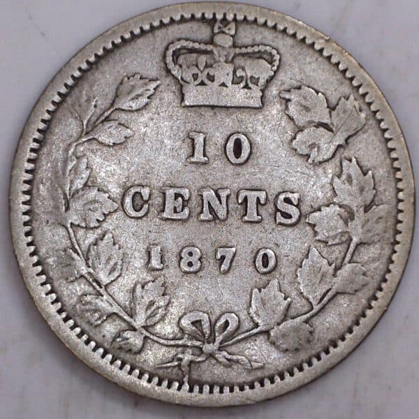 CANADA - 10 Cents 1870 - Large 0 - G-6