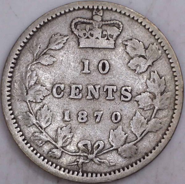 CANADA - 10 Cents 1870 - Large 0 - G-6