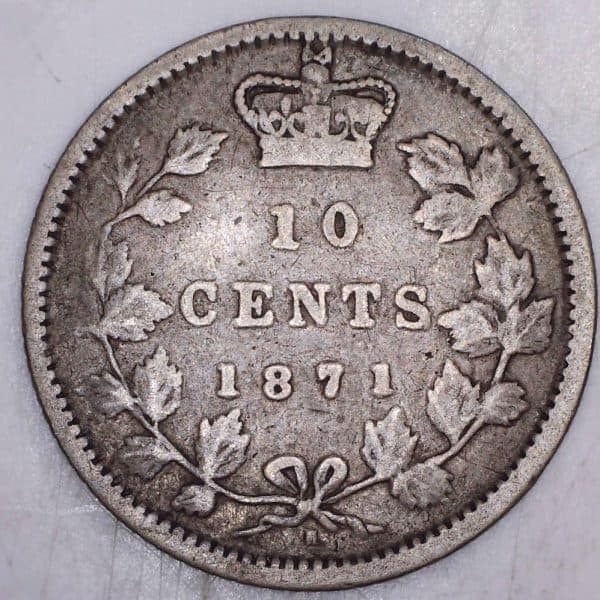 CANADA - 10 Cents 1871H - VG-8