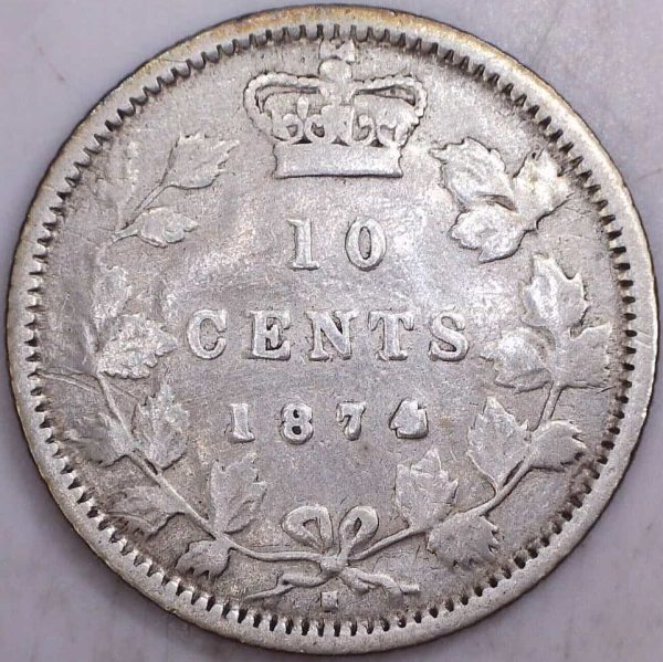 CANADA - 10 Cents 1874H - F-12