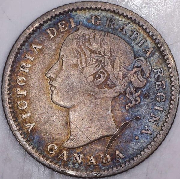 CANADA - 10 Cents 1880H - Avers #1 - F-15