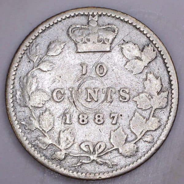 CANADA - 10 Cents 1887 - VG-8