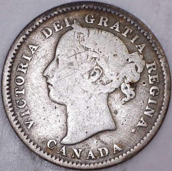 CANADA - 10 Cents 1893 Obv.6 F3 9/9 - VG-10