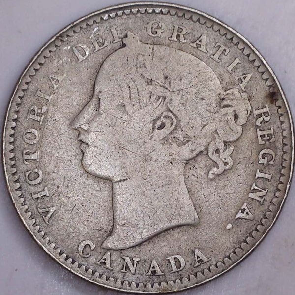 CANADA - 10 Cents 1894 Obv.6 - G-6