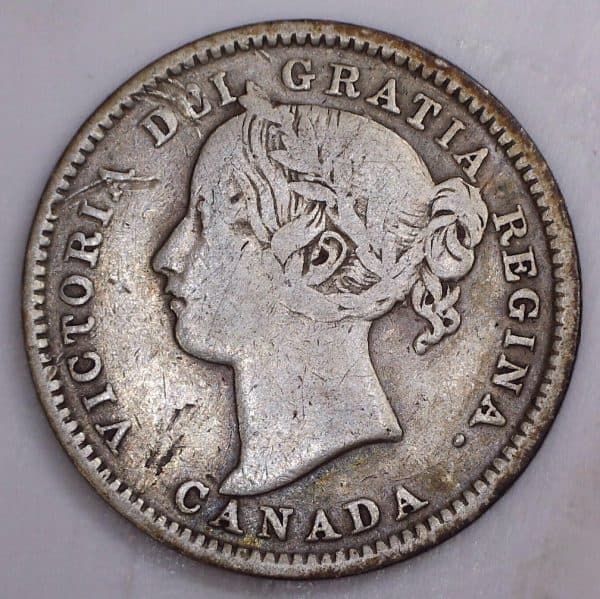 CANADA - 10 Cents 1894 Obv.6 4/4 - F-12