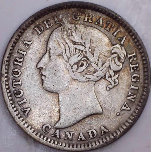 CANADA - 10 Cents 1898 Obv.6 - VF-20