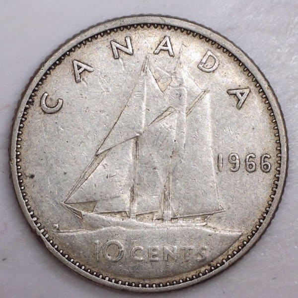 Canada - 10 Cents 1966 - Circulé