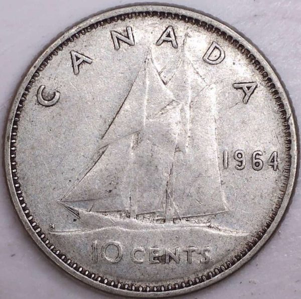 Canada - 10 Cents 1964 - Circulé