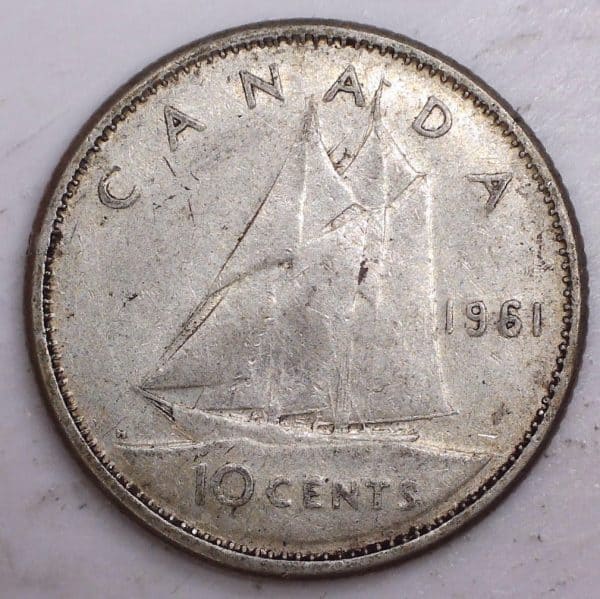 Canada - 10 Cents 1961 - Circulé