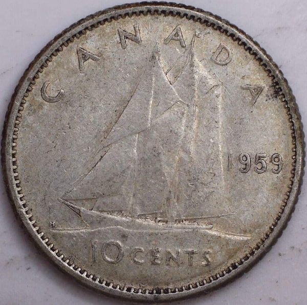 Canada - 10 Cents 1959 - Circulé