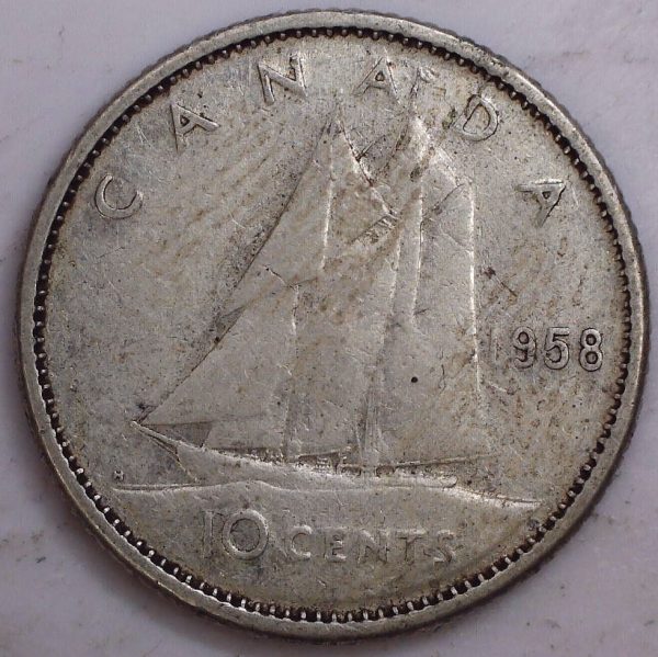 Canada - 10 Cents 1958 - Circulé