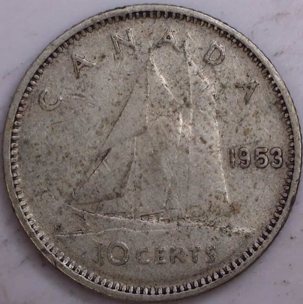 Canada - 10 Cents 1953 SF - Circulé