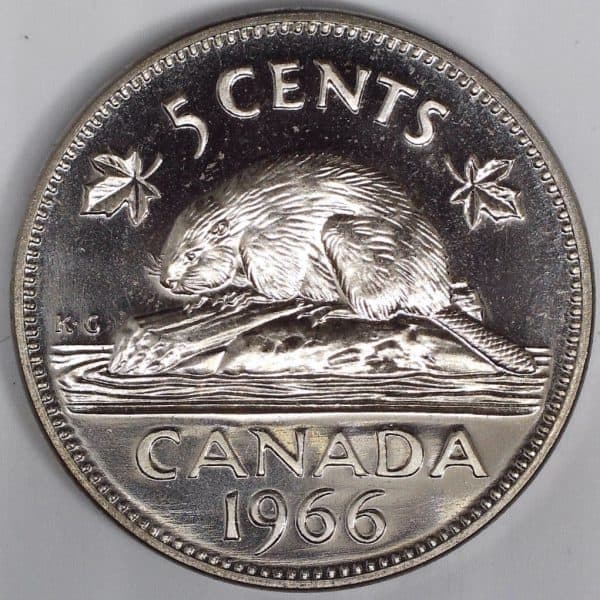 CANADA - 5 Cents 1966 - Eyes in 66 & Quad K - NBU