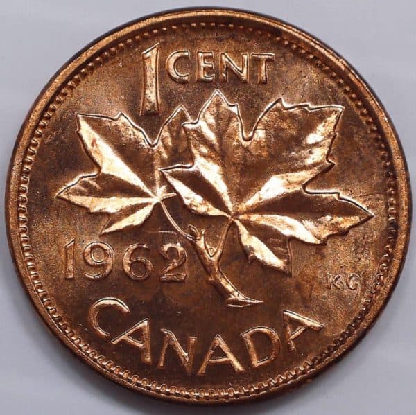 CANADA - 1 Cent 1962 Hanging 2 - B.UNC