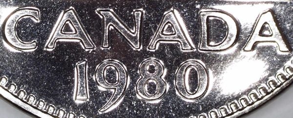 Canada - 5 Cents 1980 - Double Date - NBU
