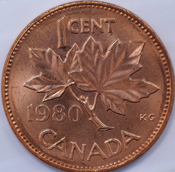Canada - 1 Cent 1980 - B.UNC