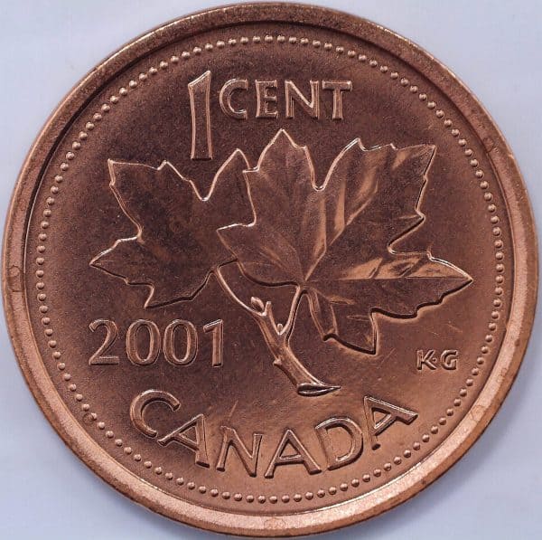 Canada - 1 Cent 2001 - B.UNC