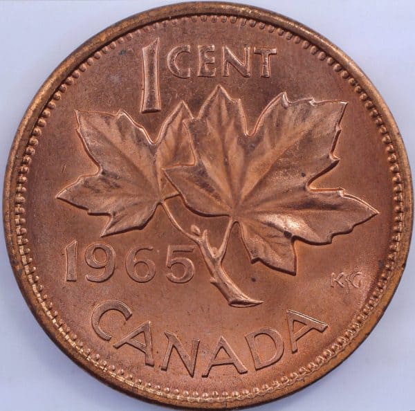 Canada - 1 Cent 1965 5 Pointu - B.UNC